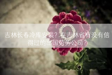 吉林长春冷库安装？在吉林省有没有信得过的出国劳务公司？