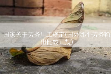 国家关于劳务用工规定(国外哪个劳务输出比较正规)