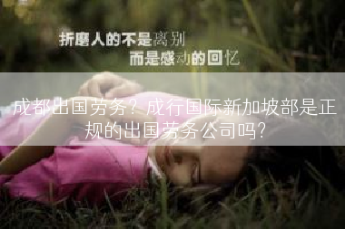 成都出国劳务？成行国际新加坡部是正规的出国劳务公司吗？