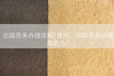 出国劳务办理流程?请问，出国劳务在哪里能办?
