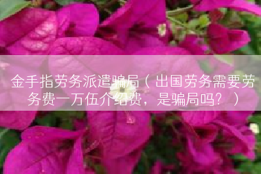 金手指劳务派遣骗局（出国劳务需要劳务费一万伍介绍费，是骗局吗？）