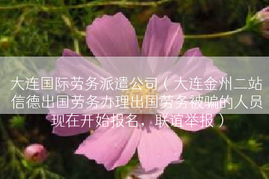 大连国际劳务派遣公司（大连金州二站信德出国劳务办理出国劳务被骗的人员现在开始报名，联谊举报）