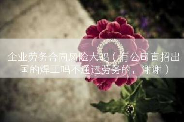 企业劳务合同风险大吗（有公司直招出国的焊工吗不通过劳务的，谢谢）