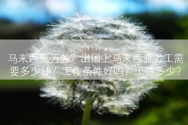 马来西亚劳务？出国上马来西亚务工需要多少钱？工作条件好吗？工资多少？