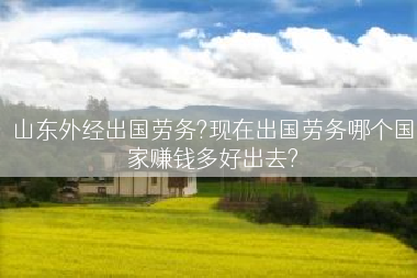 山东外经出国劳务?现在出国劳务哪个国家赚钱多好出去?