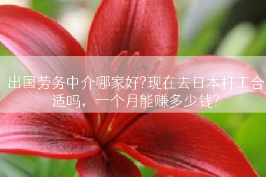 出国劳务中介哪家好?现在去日本打工合适吗，一个月能赚多少钱?