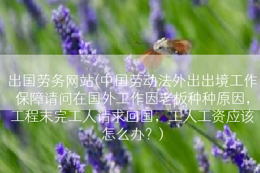 出国劳务网站(中国劳动法外出出境工作保障请问在国外工作因老板种种原因，工程末完工人请求回国，工人工资应该怎么办？)