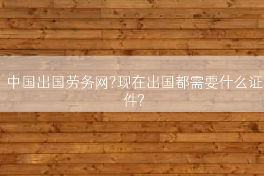 中国出国劳务网?现在出国都需要什么证件?