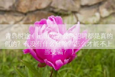 青岛悦途（出国劳务公司招聘都是真的假的？有没有什么危险？怎么才能不上当受骗？）