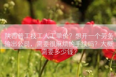 陕西普工技工人工单价？想开一个劳务输出公司，需要很麻烦的手续吗？大概需要多少钱？