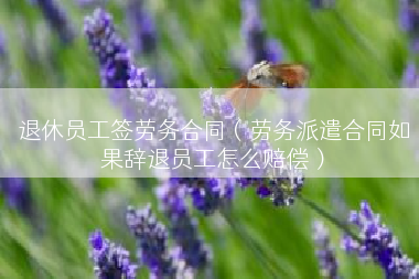 退休员工签劳务合同（劳务派遣合同如果辞退员工怎么赔偿）