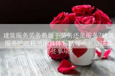 建筑服务劳务费属于劳务还是服务?建筑服务的征税范围具体包括哪些？应注意哪些事项?