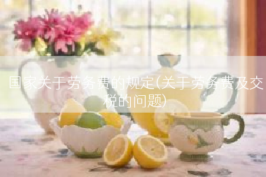 国家关于劳务费的规定(关于劳务费及交税的问题)