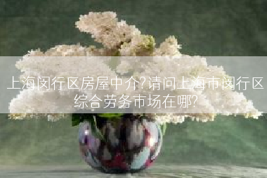 上海闵行区房屋中介?请问上海市闵行区综合劳务市场在哪?