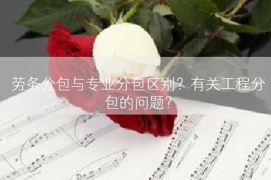 劳务分包与专业分包区别？有关工程分包的问题？