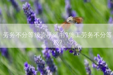 劳务不分等级资质证书?施工劳务不分等级?