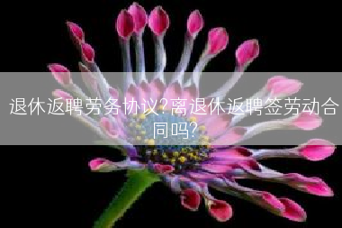 退休返聘劳务协议?离退休返聘签劳动合同吗?