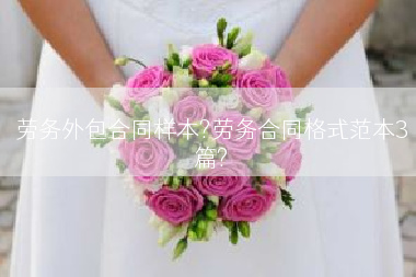 劳务外包合同样本?劳务合同格式范本3篇?