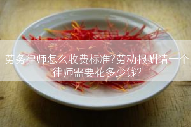 劳务律师怎么收费标准?劳动报酬请一个律师需要花多少钱?