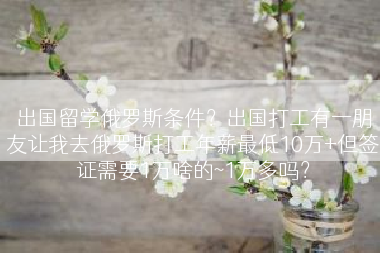 出国留学俄罗斯条件？出国打工有一朋友让我去俄罗斯打工年薪最低10万+但签证需要1万啥的~1万多吗？