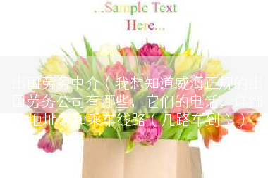 出国劳务中介（我想知道威海正规的出国劳务公司有哪些，它们的电话，详细地址，和乘车线路（几路车到））