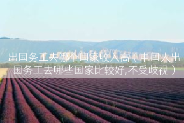 出国务工去哪个国家收入高（中国人出国务工去哪些国家比较好,不受歧视）