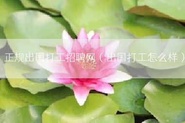 正规出国打工招聘网（出国打工怎么样）
