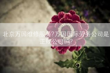 北京万国维修服务?万国国际劳务公司是正规公司吗?