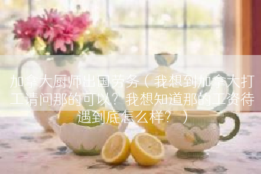 加拿大厨师出国劳务（我想到加拿大打工请问那的可以？我想知道那的工资待遇到底怎么样？）