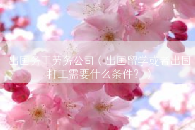出国务工劳务公司（出国留学或者出国打工需要什么条件？）