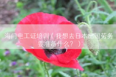 海门电工证培训（我想去日本出国劳务要准备什么？）