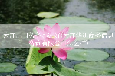 大连出国劳务哪家好(大连华迅商务信息咨询有限公司怎么样)
