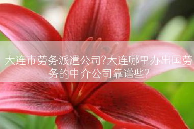 大连市劳务派遣公司?大连哪里办出国劳务的中介公司靠谱些?