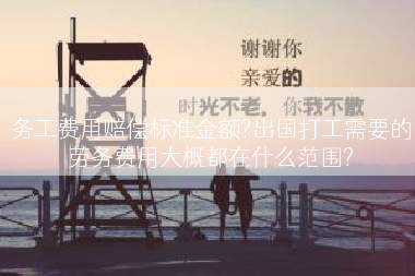 务工费用赔偿标准金额?出国打工需要的劳务费用大概都在什么范围?