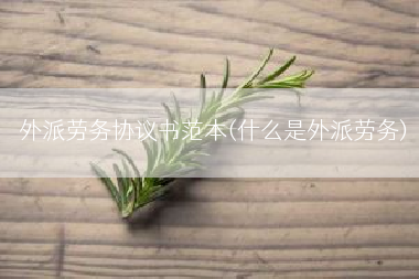 外派劳务协议书范本(什么是外派劳务)