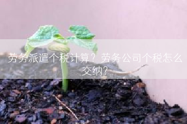 劳务派遣个税计算？劳务公司个税怎么交纳？