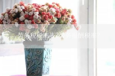 劳务税税率表?劳务报酬税率?