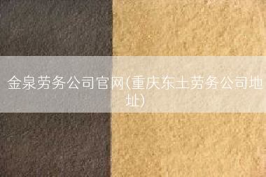 金泉劳务公司官网(重庆东土劳务公司地址)