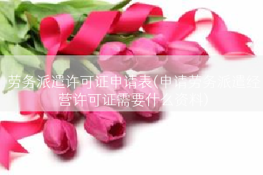 劳务派遣许可证申请表(申请劳务派遣经营许可证需要什么资料)