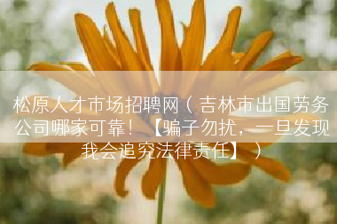 松原人才市场招聘网（吉林市出国劳务公司哪家可靠！【骗子勿扰，一旦发现我会追究法律责任】）