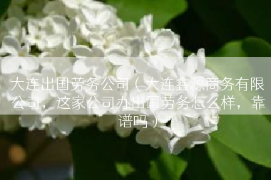 大连出国劳务公司（大连鑫源商务有限公司，这家公司办出国劳务怎么样，靠谱吗）