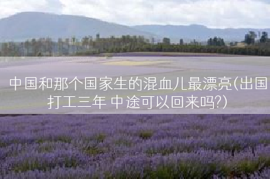 中国和那个国家生的混血儿最漂亮(出国打工三年 中途可以回来吗?)