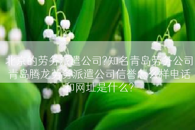 北京的劳务派遣公司?知名青岛劳务公司青岛腾龙劳务派遣公司信誉怎么样电话和网址是什么?