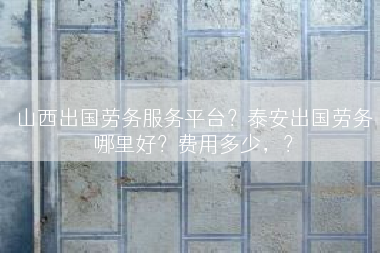 山西出国劳务服务平台？泰安出国劳务哪里好？费用多少，？