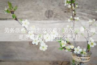 劳务派遣公司怎么收费？劳务派遣公司是否有权利收取什么费用？