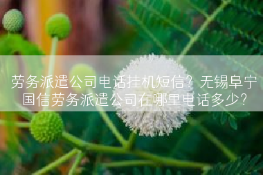 劳务派遣公司电话挂机短信？无锡阜宁国信劳务派遣公司在哪里电话多少？