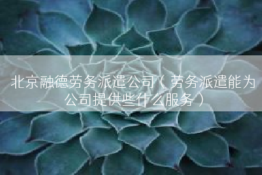 北京融德劳务派遣公司（劳务派遣能为公司提供些什么服务）