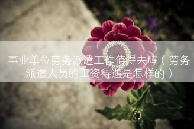 事业单位劳务派遣工作值得去吗（劳务派遣人员的工资待遇是怎样的）