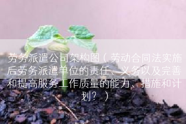 劳务派遣公司架构图（劳动合同法实施后劳务派遣单位的责任、义务以及完善和提高服务工作质量的能力、措施和计划？）