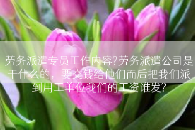 劳务派遣专员工作内容?劳务派遣公司是干什么的，要交钱给他们而后把我们派到用工单位我们的工资谁发?